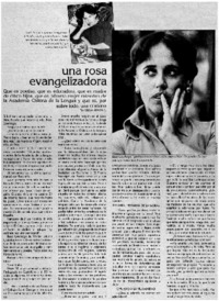 Una rosa evangelizadora : [entrevista]