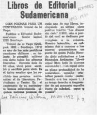Libros de Editorial Sudamericana  [artículo].