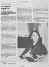 Rompiendo esquemas : [entrevista]