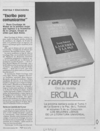 "Escribo para comunicarme"