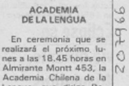 Academia de la Lengua