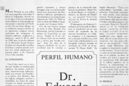 Perfil humano Dr. Eduardo Cruz-Coke