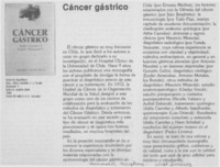 "Cáncer gástrico"