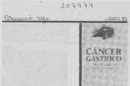 "Cáncer gástrico"