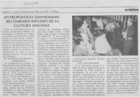 Antropólogo Dannemann recomendó estudio de la cultura maulina
