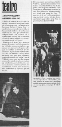 Antiguo y moderno guerrero de la paz