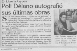 Poli Délano autografío sus últimas obras