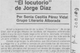 "El locutorio" de Jorge Díaz