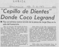 "Cepillo de dientes" donde Coco Legrand
