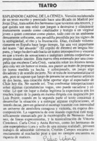 "Esplendor carnal de la ceniza"