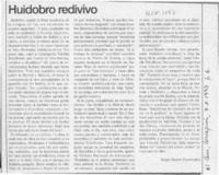 Huidobro redivivo