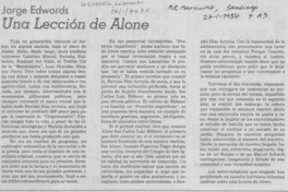 Una lección de Alone