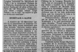 Ayer fue sepultado Hernán Díaz Arrieta, Alone