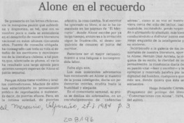 Alone en el recuerdo
