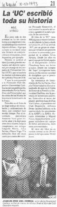 La "UC" escribió toda su historia