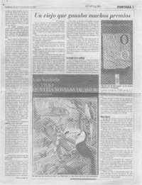 Un viejo que ganaba muchos premios  [artículo] R. V.