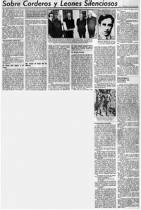 Sobre corderos y leones silenciosos