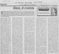 Alone, el cronista