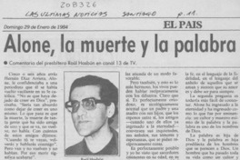 Alone, la muerte y la palabra