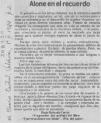 Alone en el recuerdo