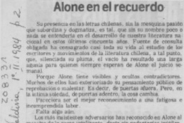 Alone en el recuerdo