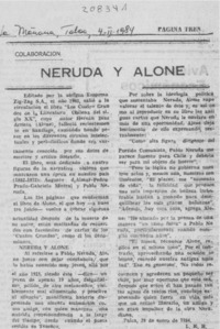 Neruda y Alone