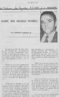 Alone, una soledad fecunda