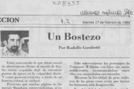 Un bostezo