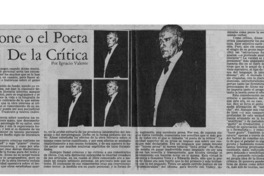 Alone o el poeta de la crítica