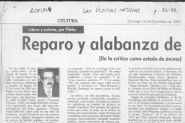 Reparo y alabanza de Jorge Edwards  [artículo] Filebo.