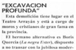 "Excavación profunda"