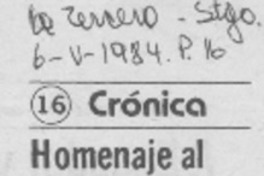 Homenaje al crítico Alone