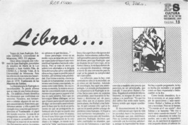 Libros --  [artículo] Fernando Quilodrán.