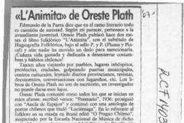"L'animita" de Oreste Plath