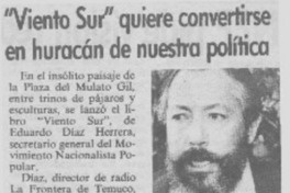 "Viento sur" quiere convertirse en huracán de nuestra política
