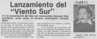 Lanzamiento del "Viento sur"