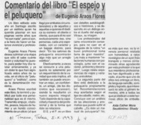 Comentario del libro "El espejo y el peluquero"  [artículo] Aída Esther Mora.