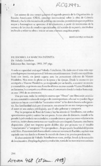 Síntesis magistral, Huidobro según Teitelboim