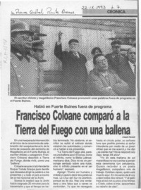 Francisco Coloane comparó a la Tierra del Fuego con una ballena  [artículo].