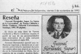 "Juvenal Hernández Jaque, la fuerza de la Universidad"  [artículo] E. U.