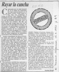 Rayar la cancha  [artículo] Antoine Doinel.