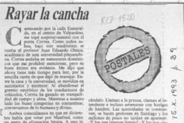 Rayar la cancha  [artículo] Antoine Doinel.