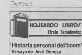Historia personal del "Boom"