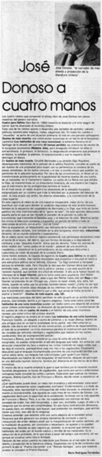 José Donoso a cuatro manos