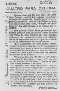 "Cuatro para Delfina"