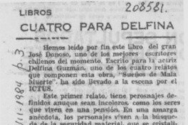 "Cuatro para Delfina"