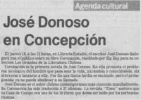 José Donoso en Concepción