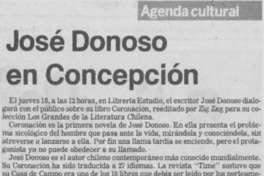 José Donoso en Concepción