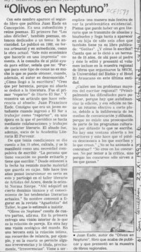 "Olivos en Neptuno"  [artículo].