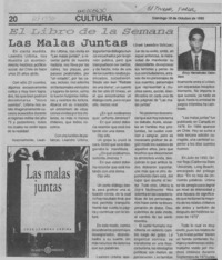 Las malas juntas  [artículo] Ency Hernández Caballero.